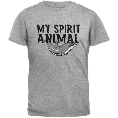 My Spirit Animal Dolphin Heather Grey Youth T-Shirt