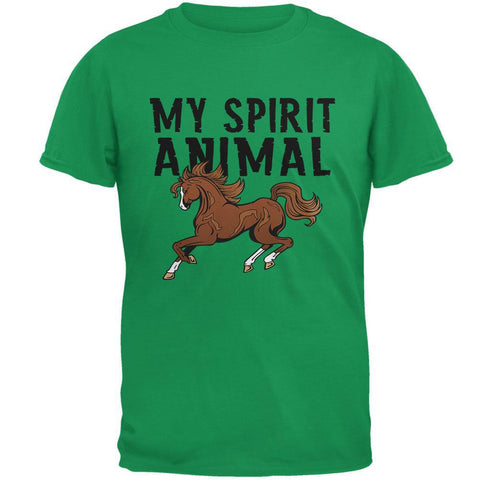My Spirit Animal Horse Irish Green Adult T-Shirt