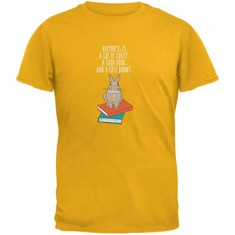 A Good Book and My Bunny Yellow Adult T-Shirt