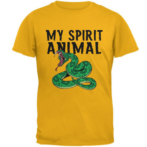 My Spirit Animal Snake Gold Adult T-Shirt