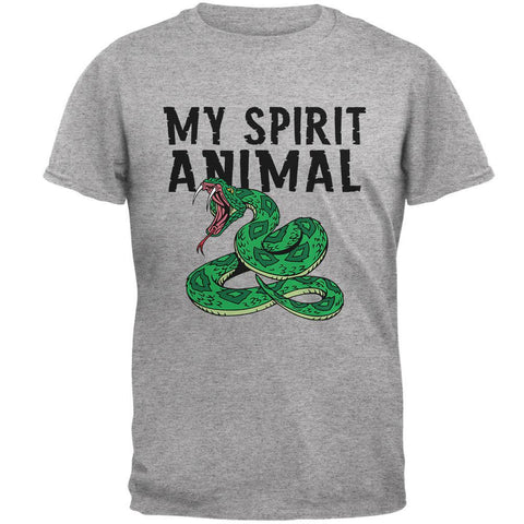 My Spirit Animal Snake Heather Grey Adult T-Shirt