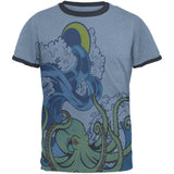 The Octopus Breathes Salty All Over Men's Ringer T-Shirt