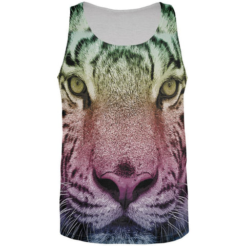 Rainbow Tiger All Over Adult Tank Top