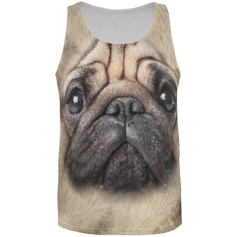 Pug Butt All Over Adult Tank Top