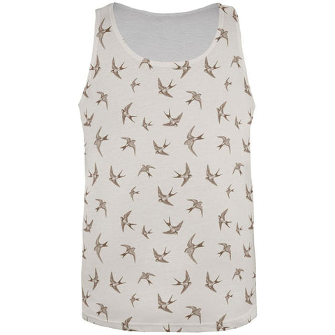 Sparrows All Over Adult Tank Top