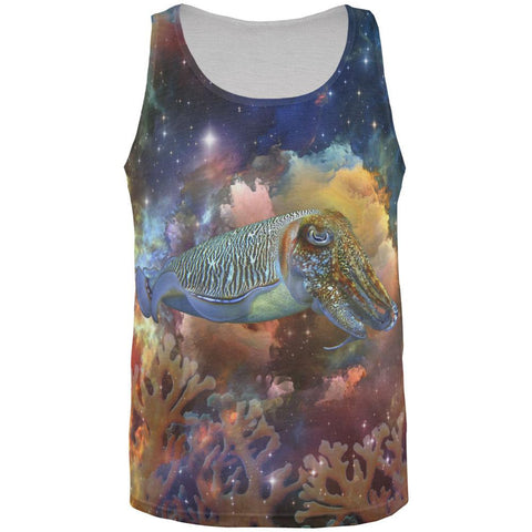Cuttlefish IN SPACE All Over Adult Tank Top