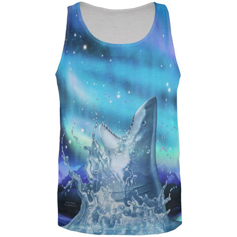 Aurora Shark All Over Adult Tank Top