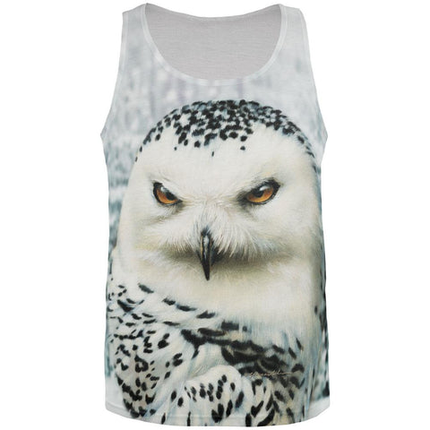 Snowy Owl of Winter All Over Adult Tank Top