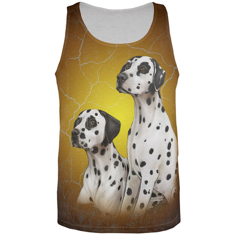 Dalmatians Live Forever All Over Adult Tank Top