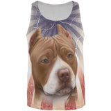 Pit Bull Live Forever All Over Adult Tank Top