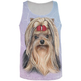 Yorkshire Terrier Live Forever All Over Adult Tank Top