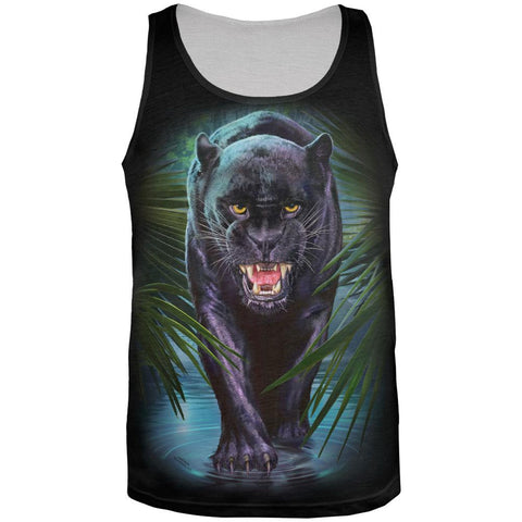 Black Panther All Over Adult Tank Top