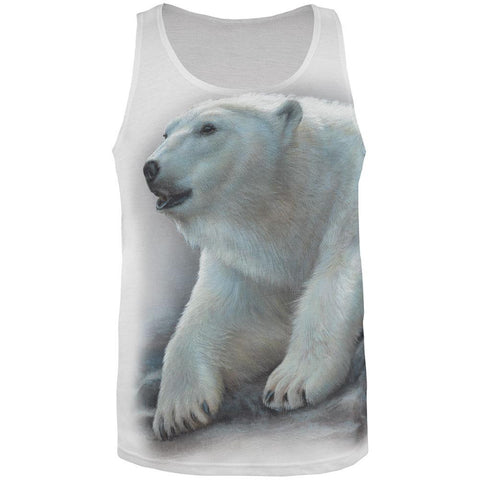 Polar Bear All Over Adult Tank Top