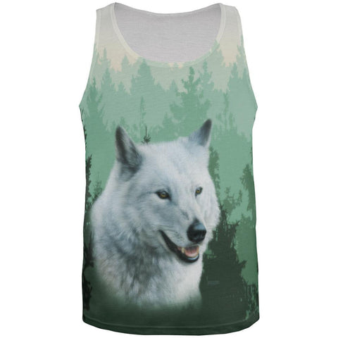 Lone Wolf All Over Adult Tank Top