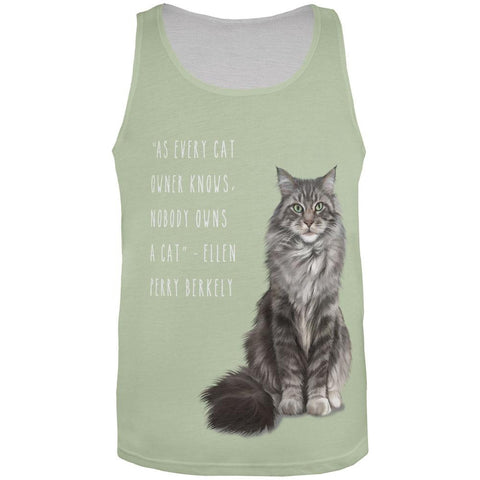Koon Kat Quote All Over Adult Tank Top