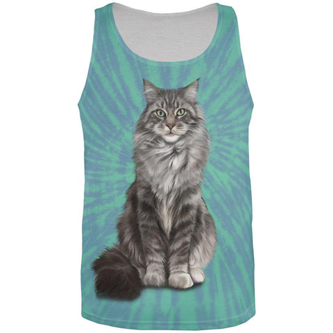 Koon Kat Tie Dye All Over Adult Tank Top
